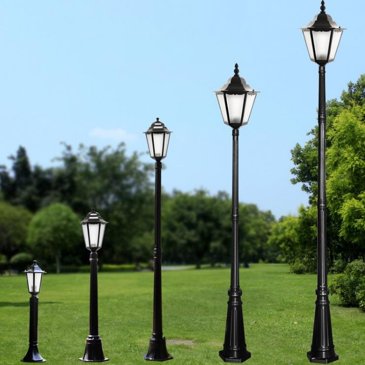 Ábhar Aluminum Lamp Aonair Post Street Garden Post Lamp Lantern